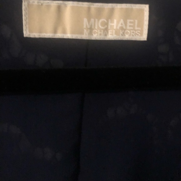 Navy velvet blouse - Picture 3 of 4